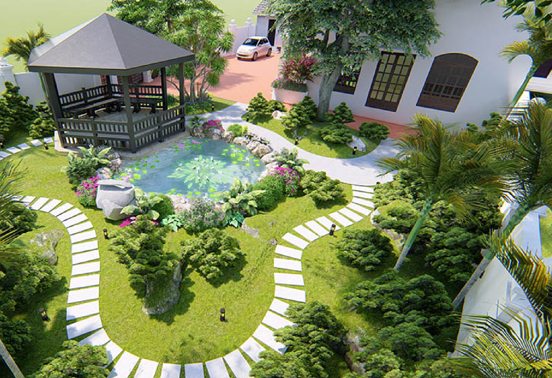 Professional garden construction and design