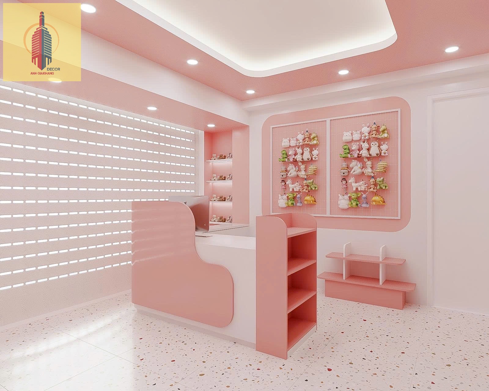 Design and construction of a souvenir shop. 