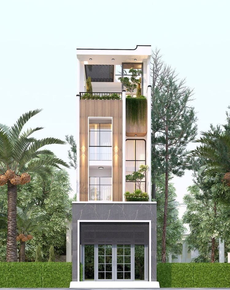 Mẫu Thiết Kế Nhà Đẹp 4 Tầng Hiện Đại-Anh Gia Khang Group