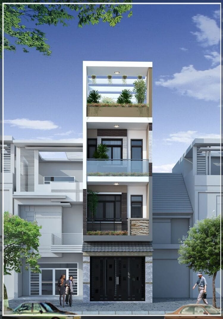 Mẫu Thiết Kế Nhà Đẹp 4 Tầng Hiện Đại-Anh Gia Khang Group