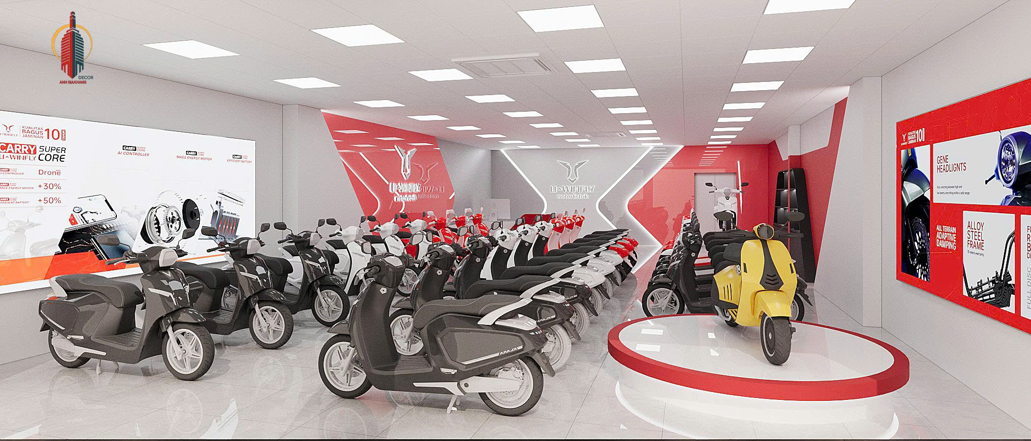 Showroom xe điện Uwinfly